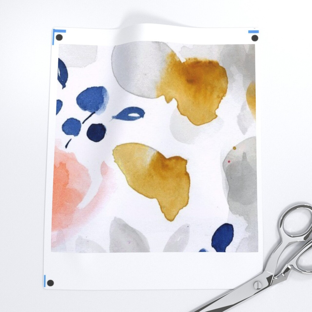 Large Scale Floral Pink Coral Watercolor Bloom Peachy Girls Feminine Bright Custom Pre-pasted Wallpaper by Spoonflower Pre-Pasted Wallpaper 2FT Wide